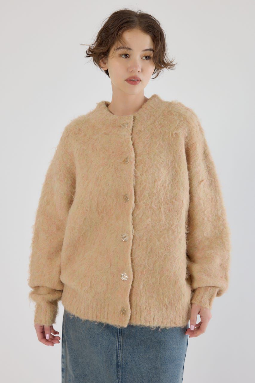 RODEO CROWNS「2WAY Fluffyシャギーニットカーディガン」|カーディガン|