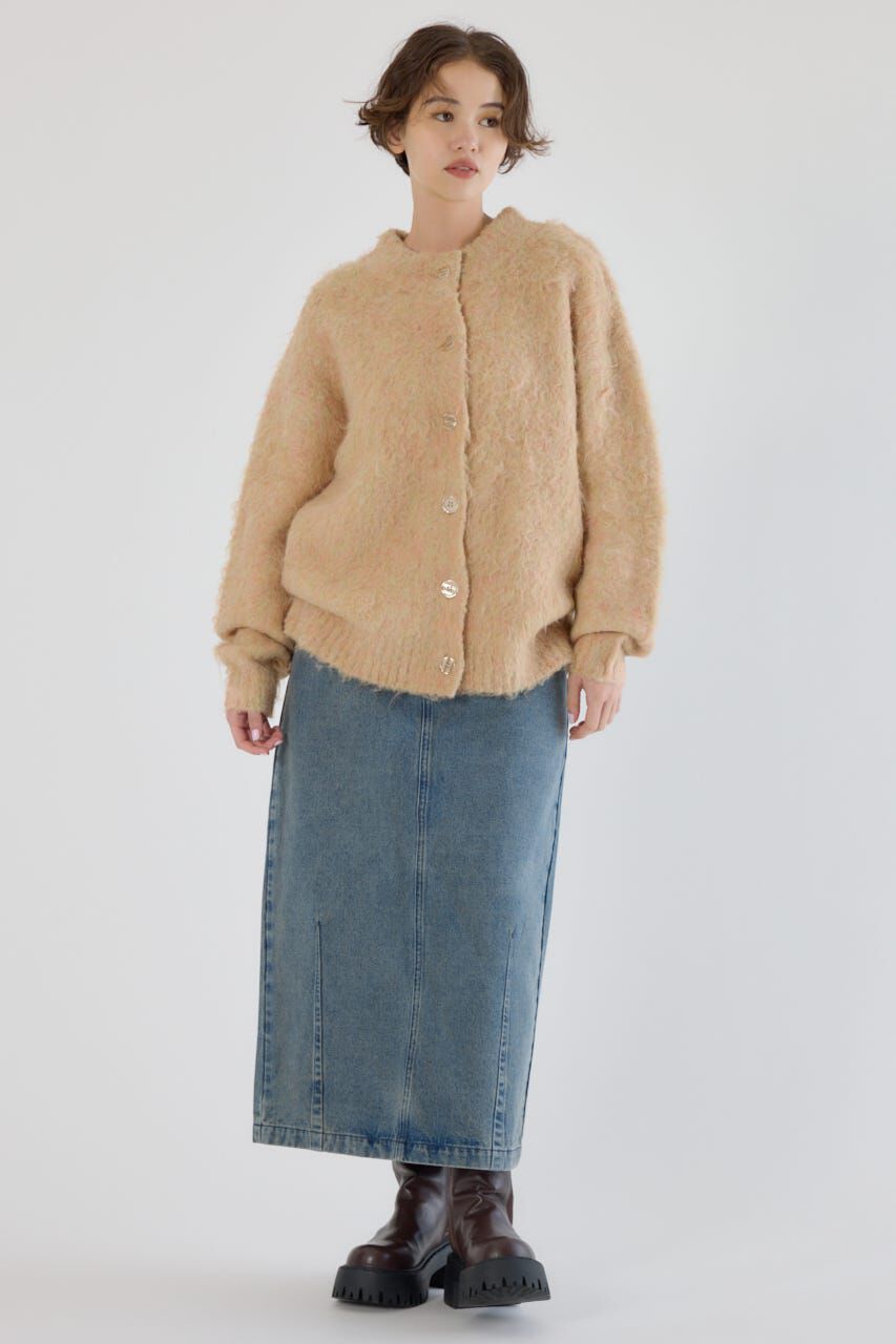 RODEO CROWNS「2WAY Fluffyシャギーニットカーディガン」|カーディガン|