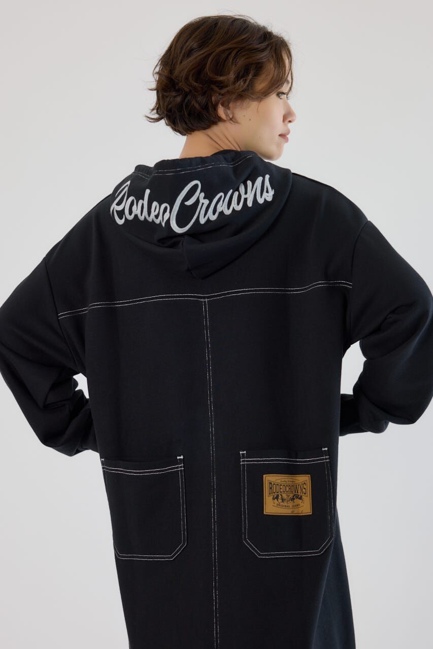 RODEO CROWNS「RCSカラーステッチパーカーワンピース」|ワンピース|