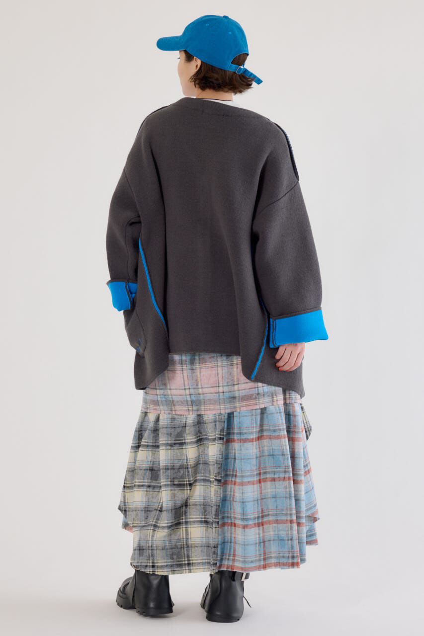 RODEO CROWNS「ダブルフェイスニットジャケット」|カーディガン|