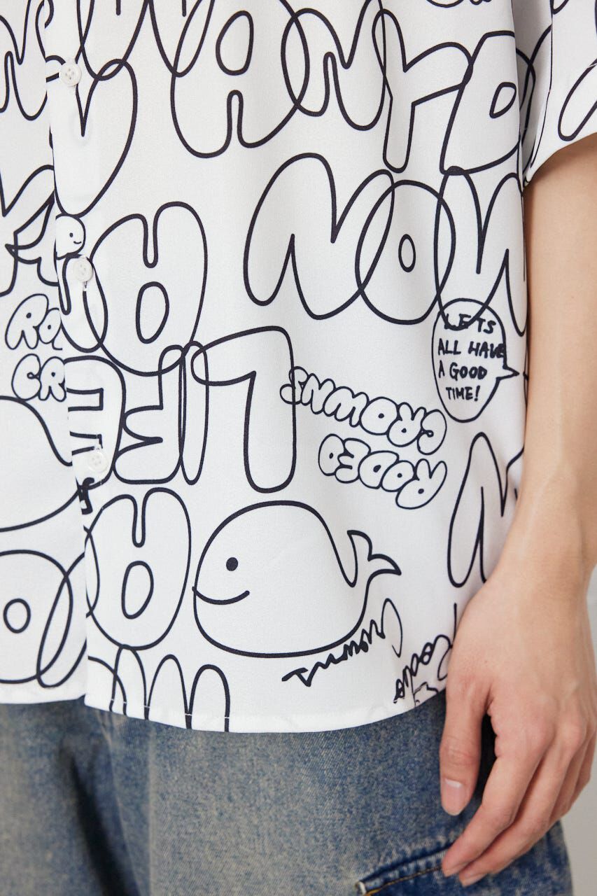 RODEO CROWNS「ドローイングホエールシャツ」|シャツ・ブラウス|