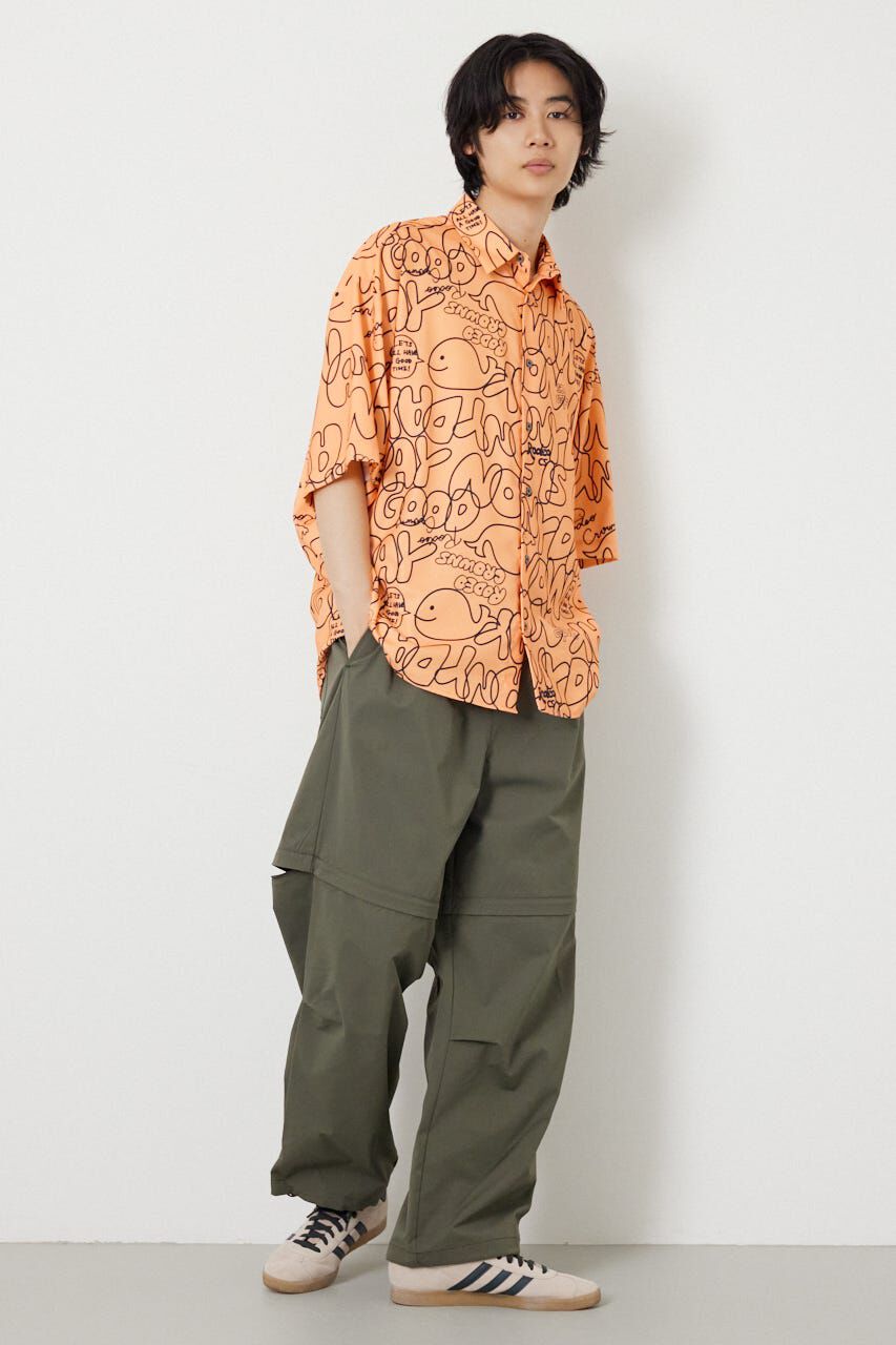 RODEO CROWNS「ドローイングホエールシャツ」|シャツ・ブラウス|