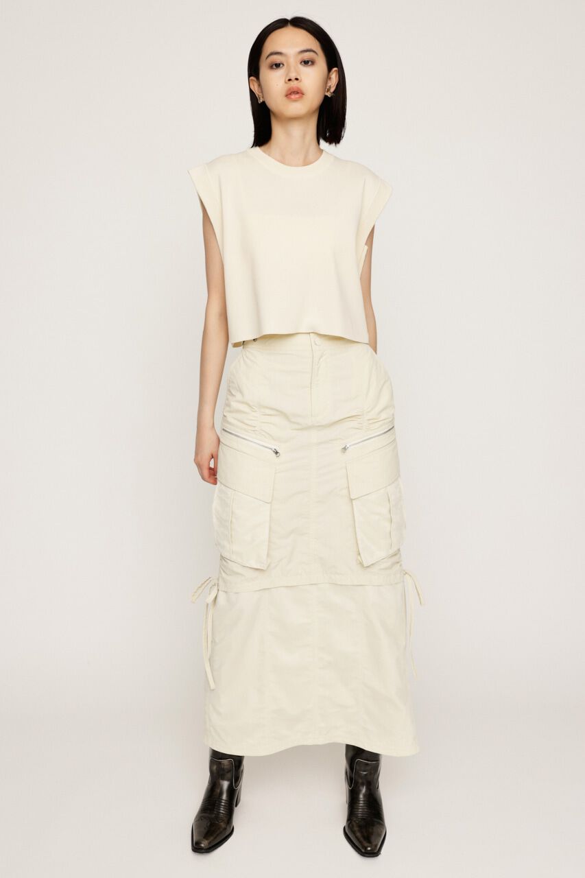 SLY「MESH DOCKING MILITALY スカート」|スカート|