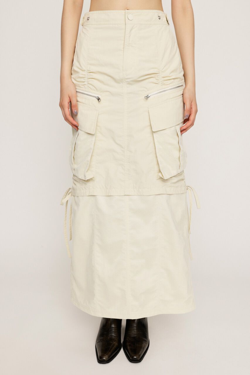 SLY「MESH DOCKING MILITALY スカート」|スカート|