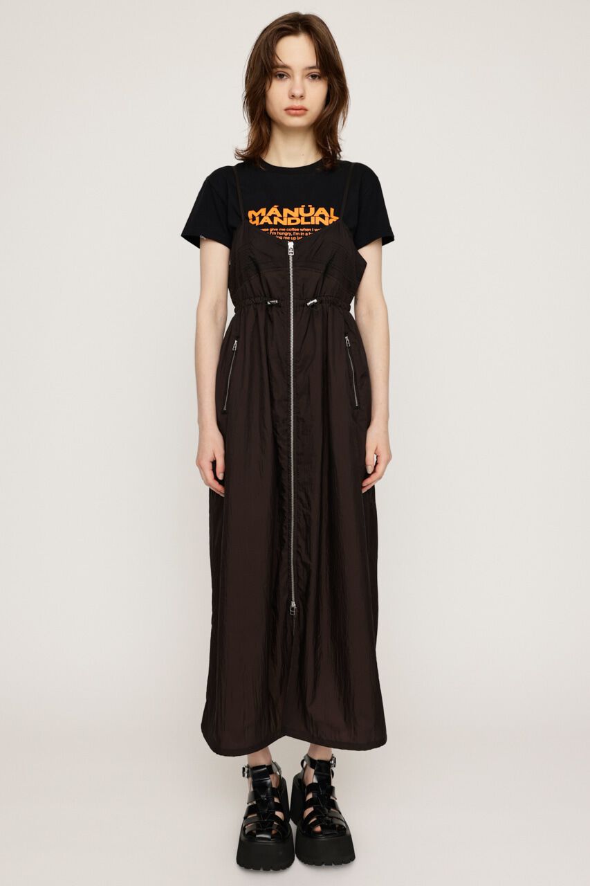 SLY「SHEER CAMI ZIP L／ドレス」|ワンピース|