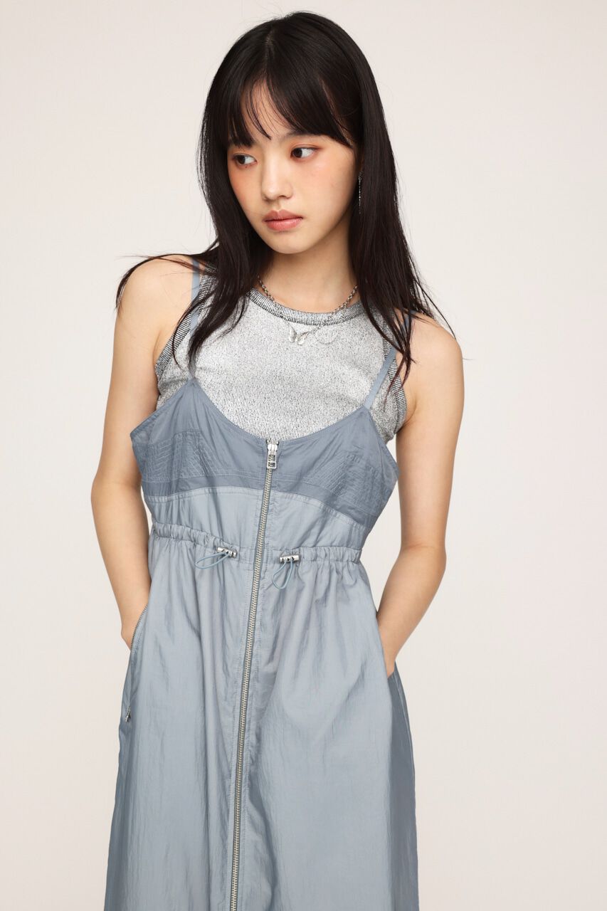 SLY「SHEER CAMI ZIP L／ドレス」|ワンピース|