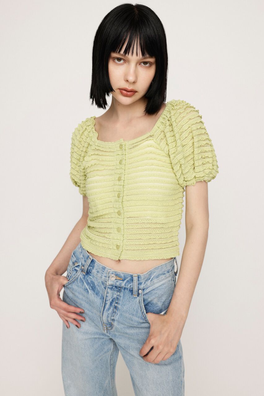 SLY「FRILL PUFF CUT トップス」|Tシャツ・カットソー|