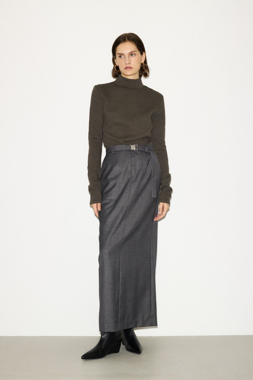 SLY「MANNISH BELTED I LINE ロングスカート」|スカート|