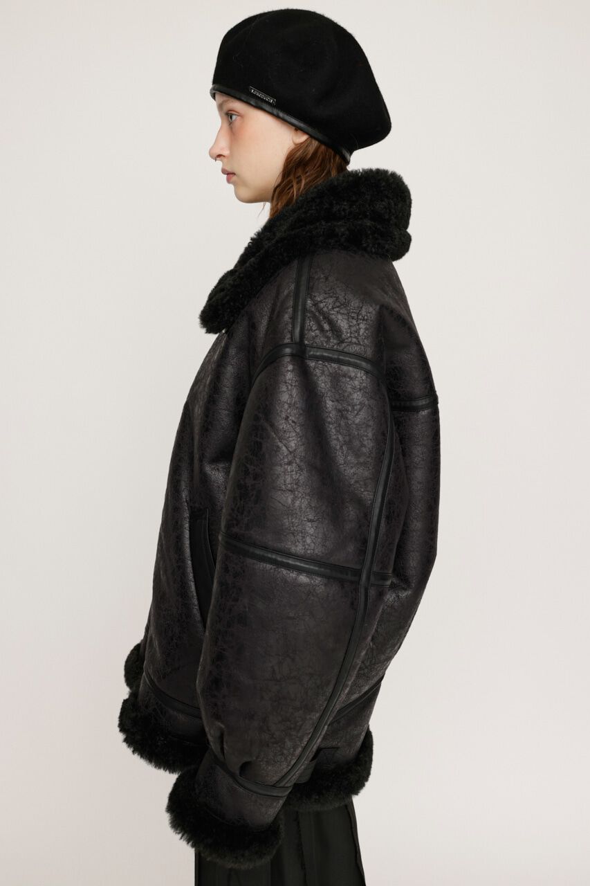 SLY「VINTAGE FAUX SHEARLING ジャケット」|ブルゾン・スタジャン|