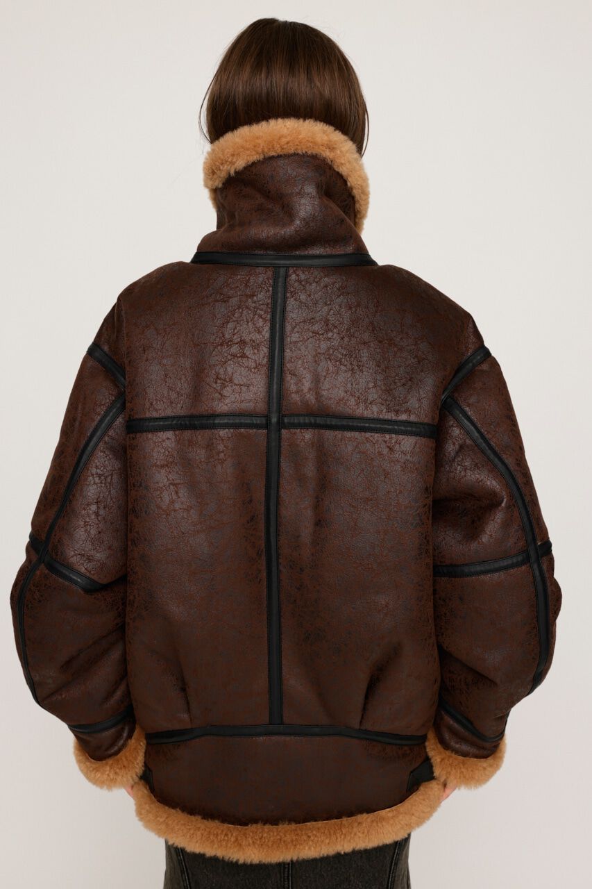 SLY「VINTAGE FAUX SHEARLING ジャケット」|ブルゾン・スタジャン|