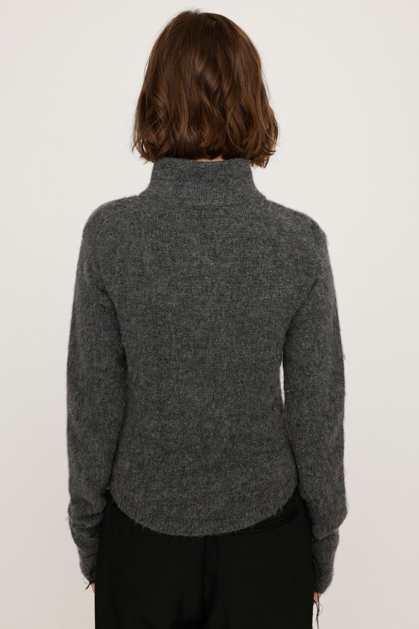 SLY「EMBROIDERY ZIP UP トップス」|ニット・セーター|