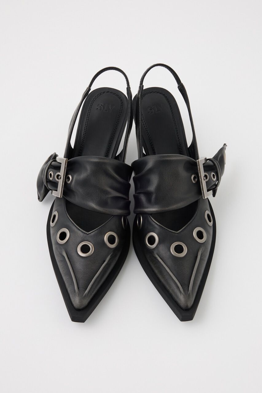 SLY「EYELET SLING パンプス」|パンプス|