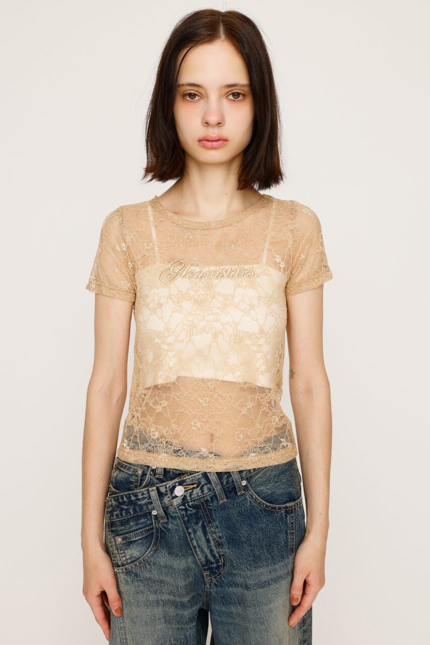 SLY「CUT LACE EMBROIDERY Tシャツ」|Tシャツ・カットソー|
