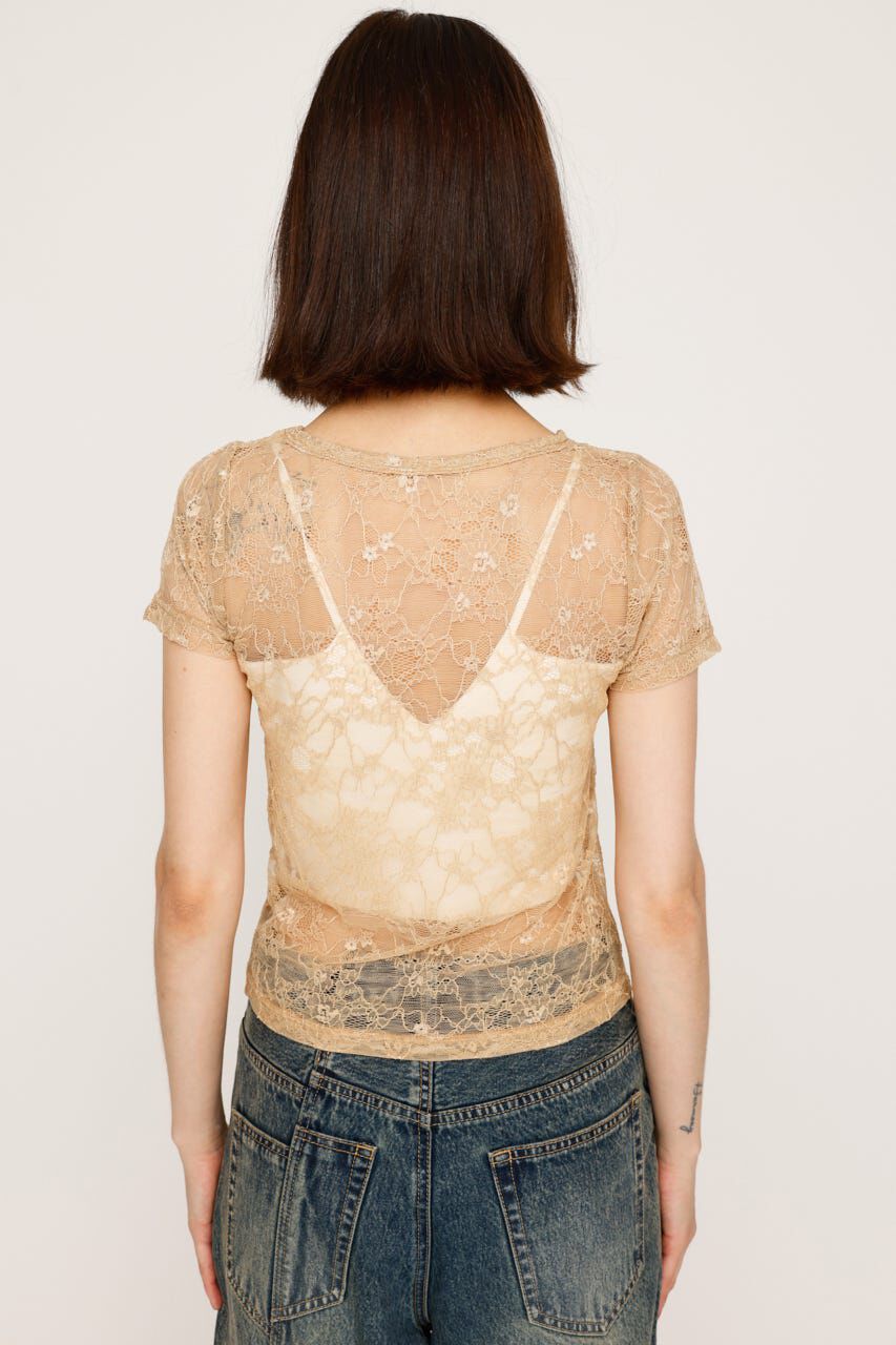 SLY「CUT LACE EMBROIDERY Tシャツ」|Tシャツ・カットソー|