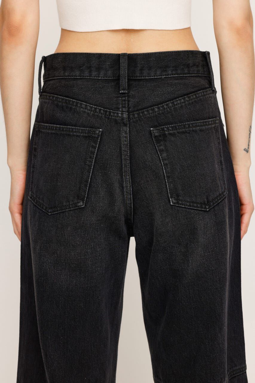 SLY「STUDS SEAM DESIGN FLARE PT-E」|デニム|