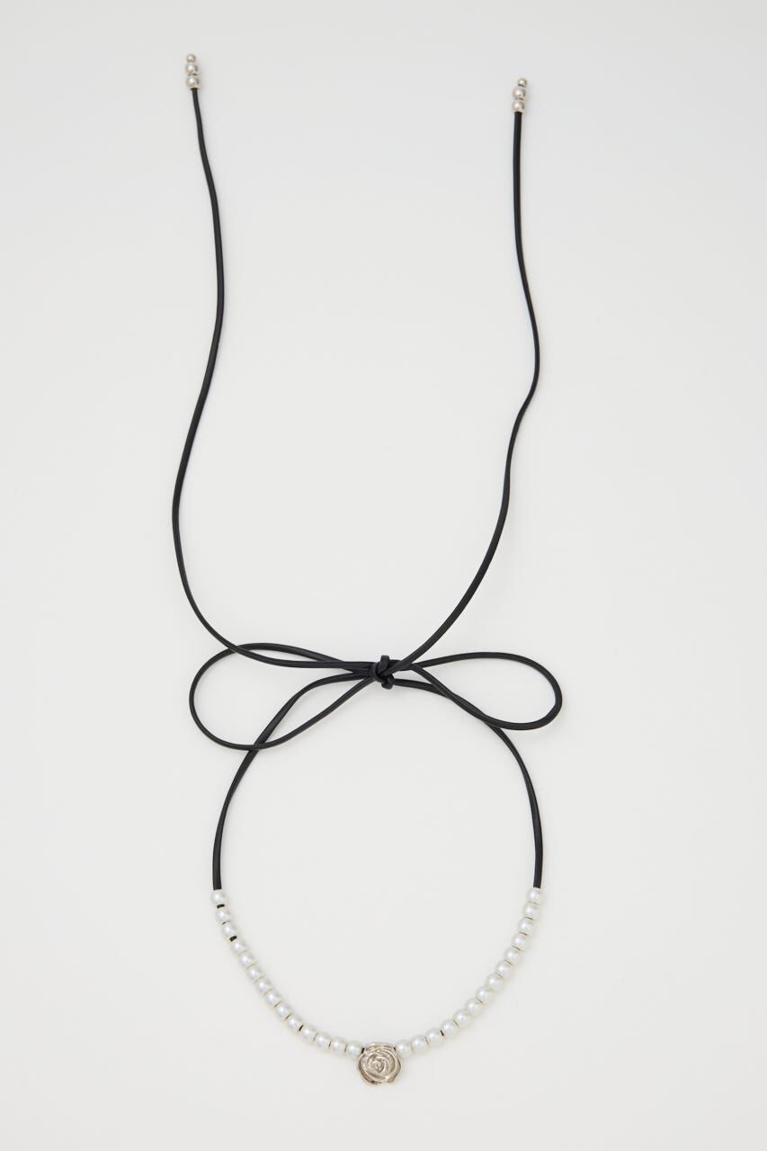 SLY「ROSE F／PEARL チョーカー」|ネックレス|