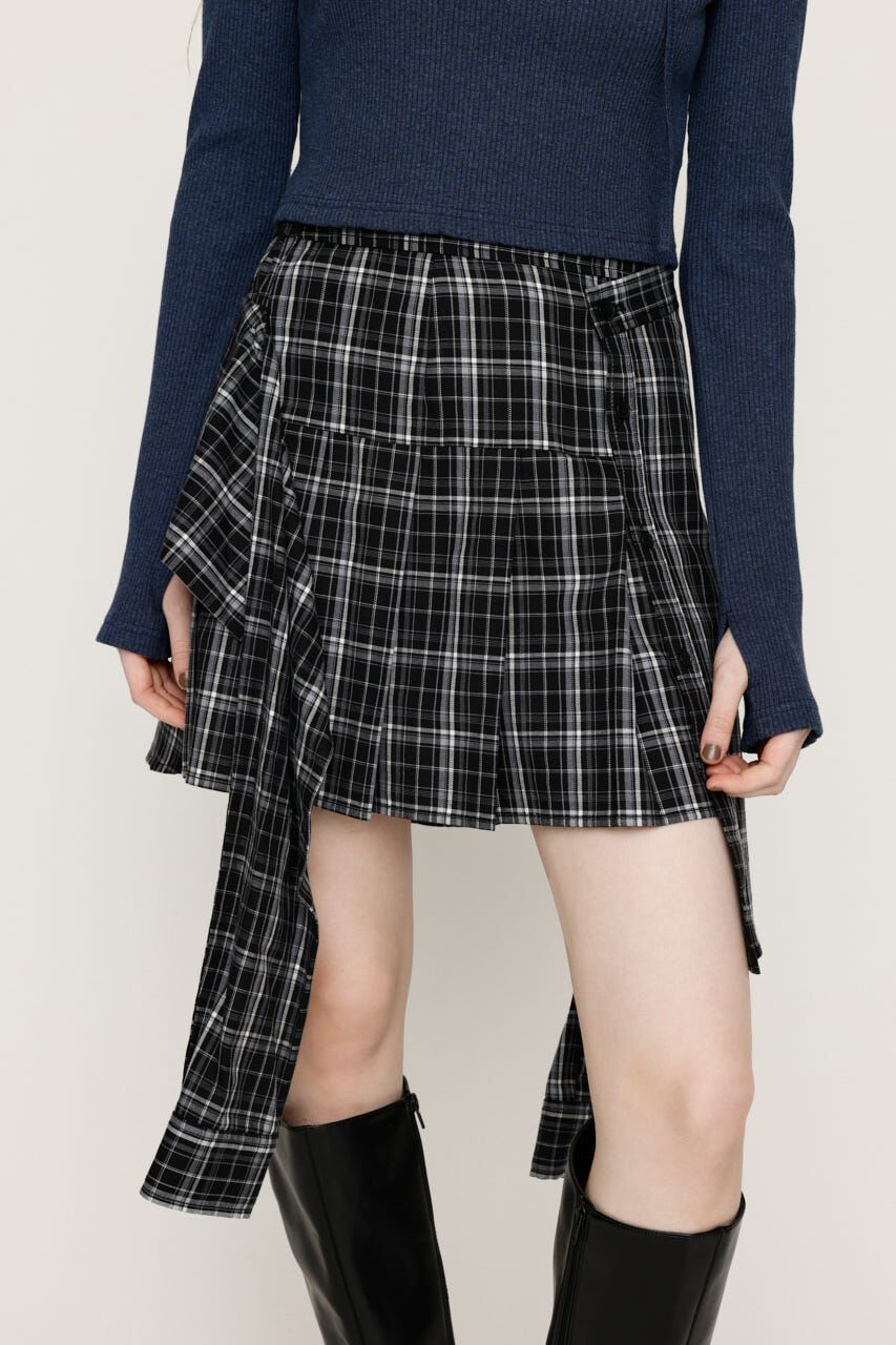 SLY「REMAKE LIKE CHECK ショートスカート」|スカート|