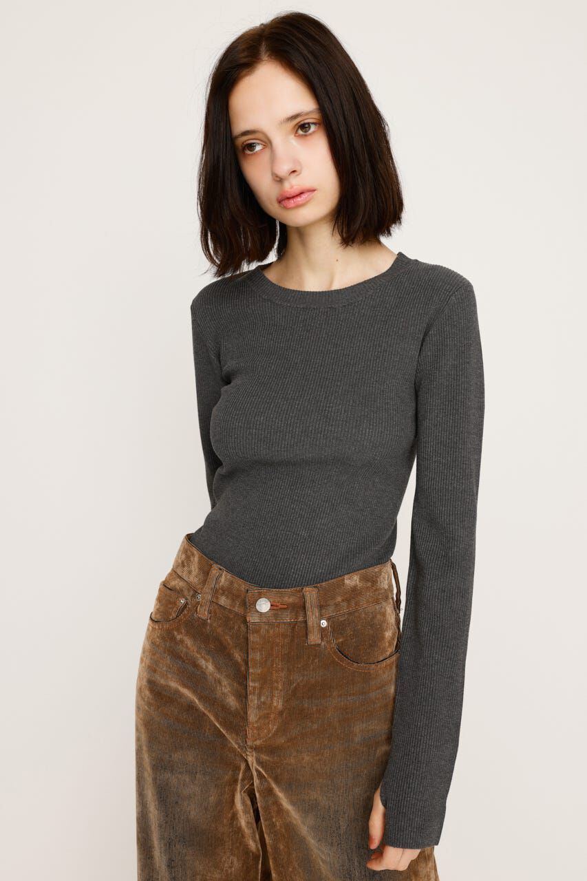 SLY「BASIC HG RIB トップス」|ニット・セーター|