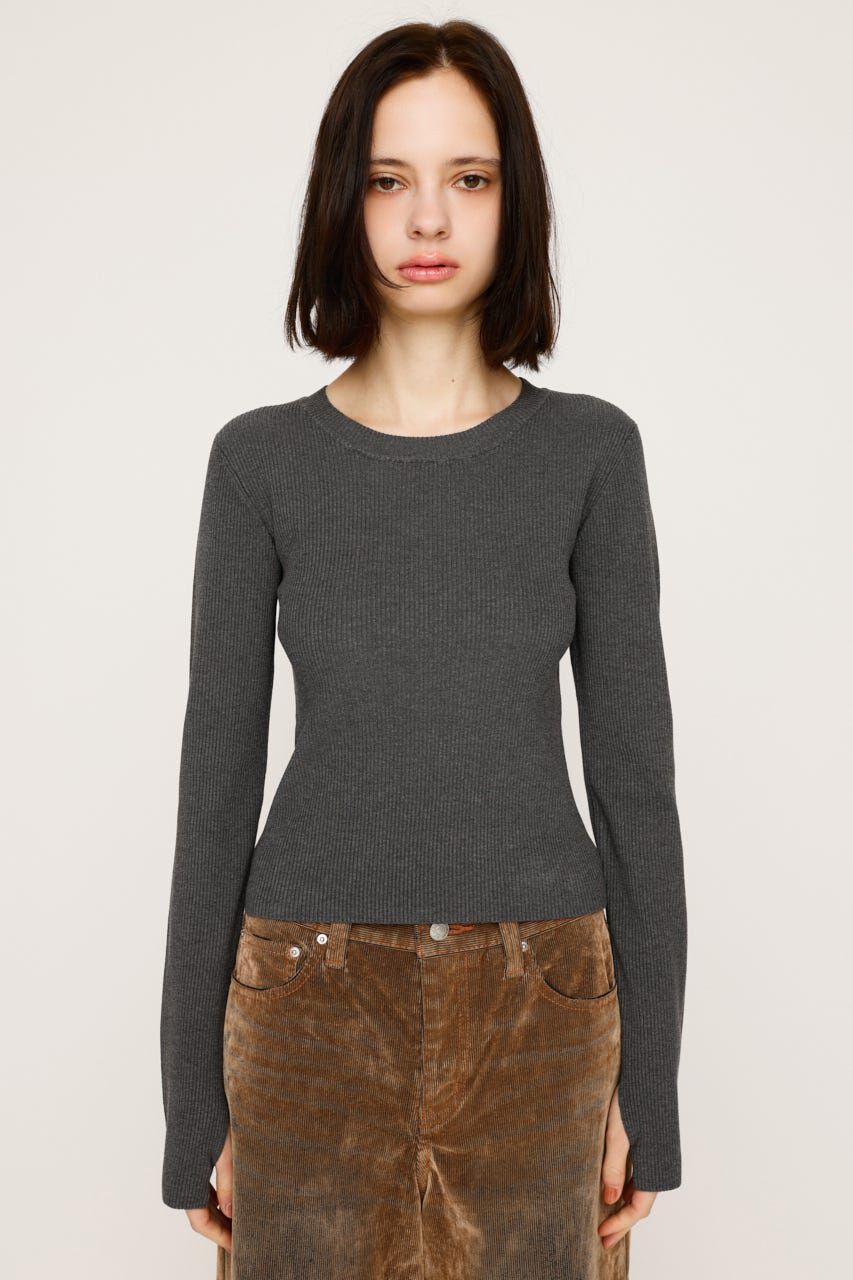 SLY「BASIC HG RIB トップス」|ニット・セーター|