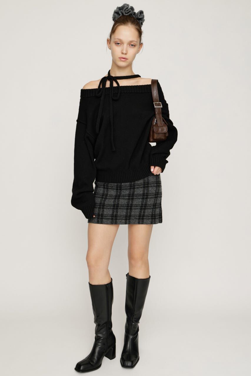 SLY「2WAY SHOULDER KNIT トップス」|ニット・セーター|