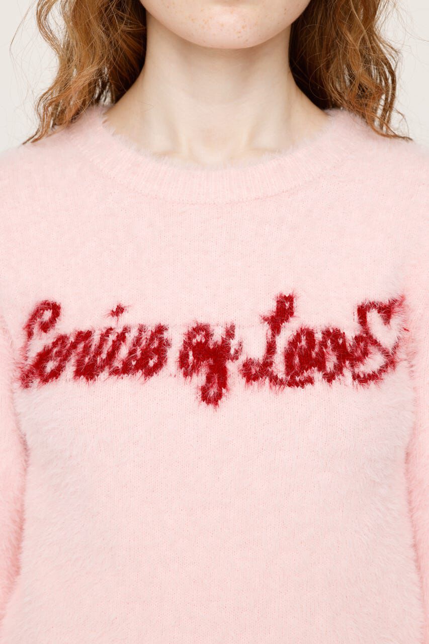 SLY「SHAGGY YARN LOGO C／N トップス」|ニット・セーター|