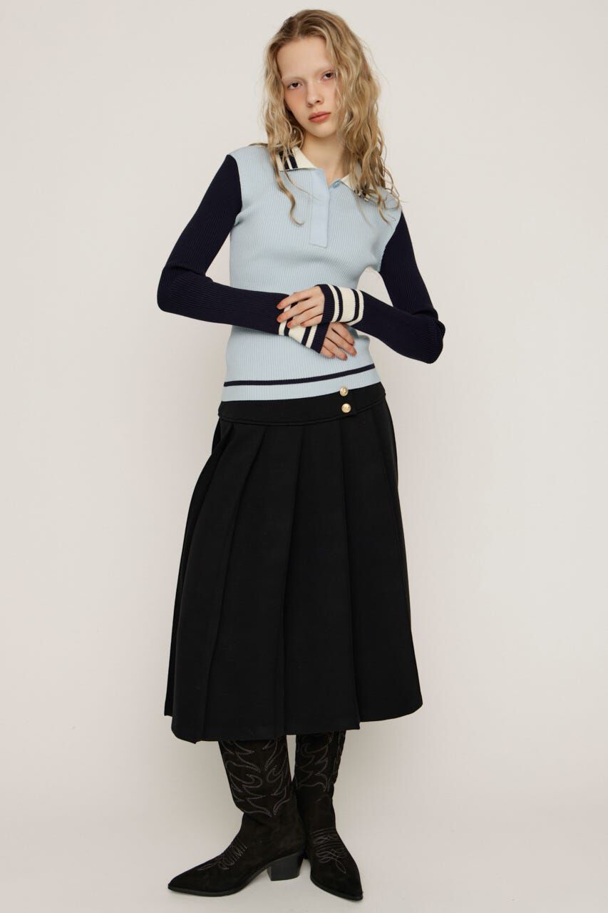 SLY「KNITTING PLEATS スカート」|スカート|