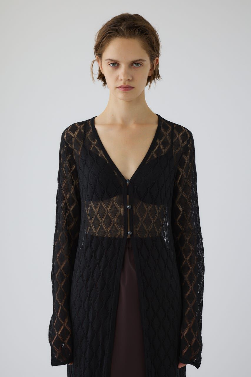 RIM.ARK 「Lace knit gown」|カーディガン|