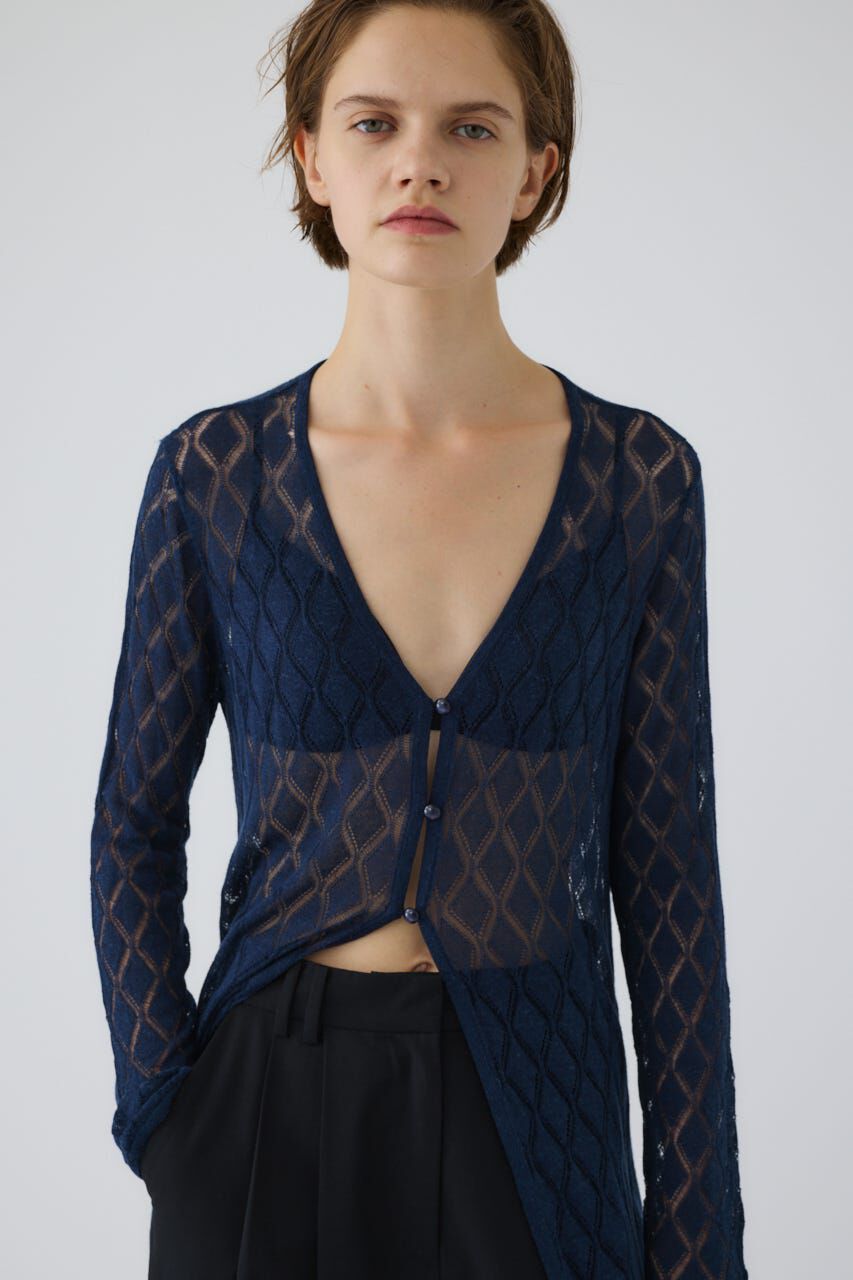 RIM.ARK 「Lace knit gown」|カーディガン|