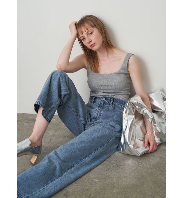 ELENDEEK「SQUARE NECK PAD TANK」|タンクトップ|