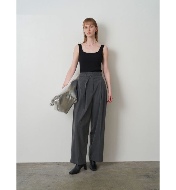 ELENDEEK「SQUARE NECK PAD TANK」|タンクトップ|