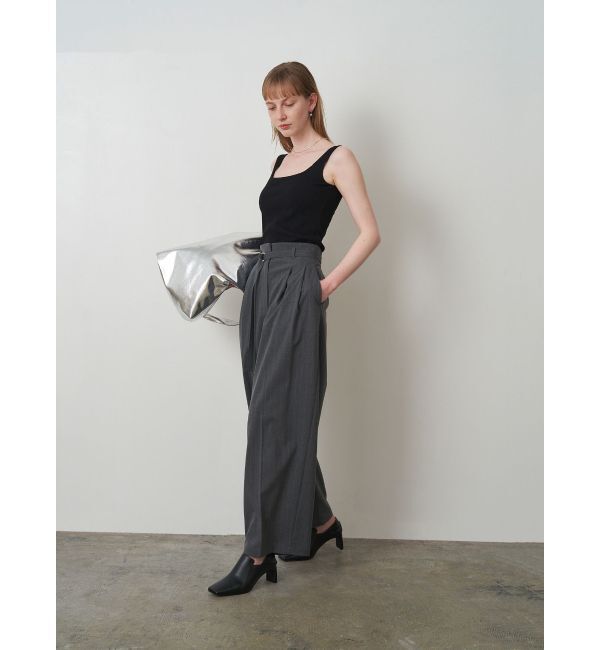 ELENDEEK「SQUARE NECK PAD TANK」|タンクトップ|