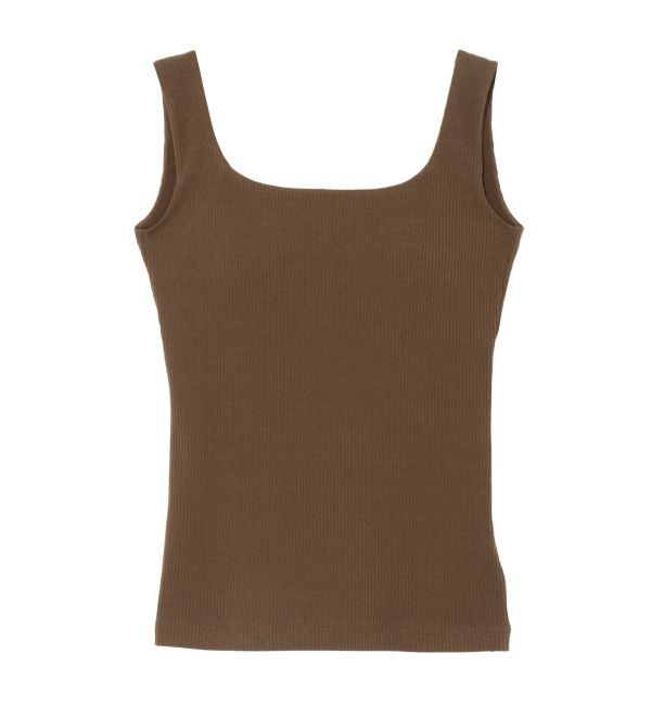 ELENDEEK「SQUARE NECK PAD TANK」|タンクトップ|
