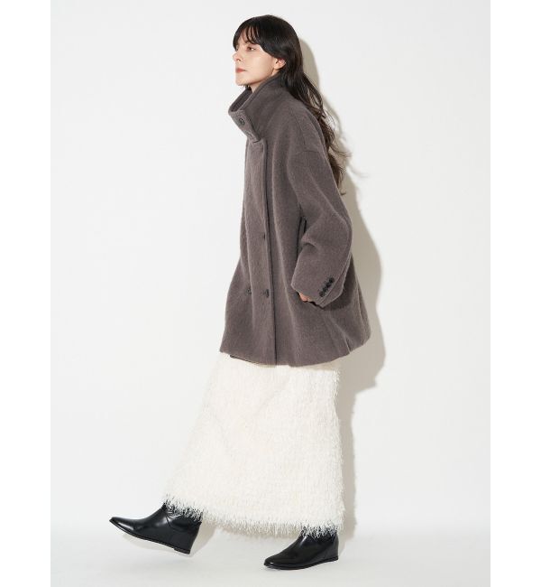 ELENDEEK「FEATHER YARN STRAIGHT SK」|スカート|