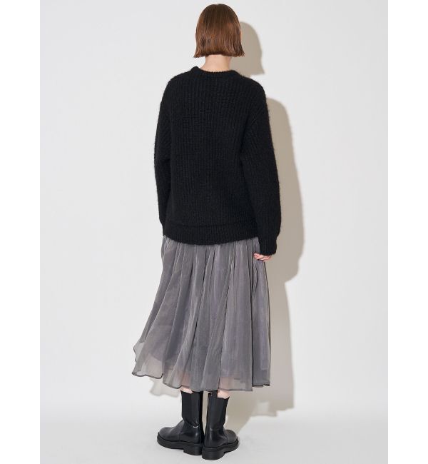 ELENDEEK「BRUSHED YARN KNIT DOCKING OP」|ワンピース|