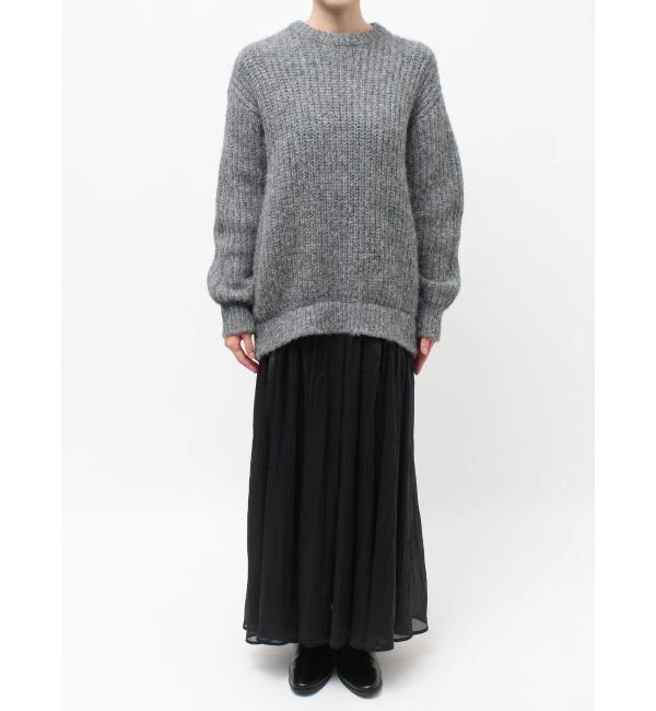 ELENDEEK「BRUSHED YARN KNIT DOCKING OP」|ワンピース|
