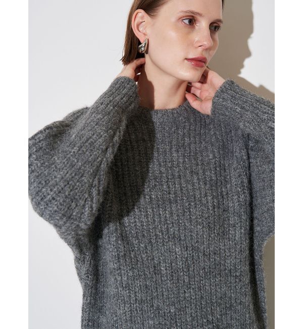 ELENDEEK「BRUSHED YARN KNIT DOCKING OP」|ワンピース|