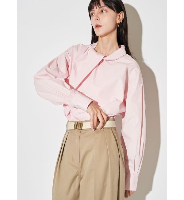 ELENDEEK「TWIST GATHER BL」|シャツ・ブラウス|