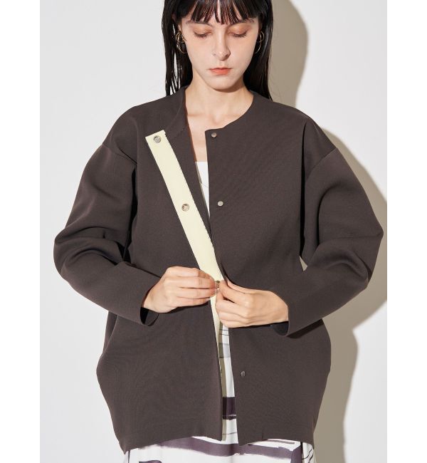 ELENDEEK「COCOON FORM CD」|カーディガン|ブラウン
