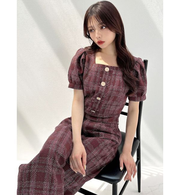 RESEXXY「ツイードコンパクトブラウス【セットアップ着用可能】」|シャツ・ブラウス|