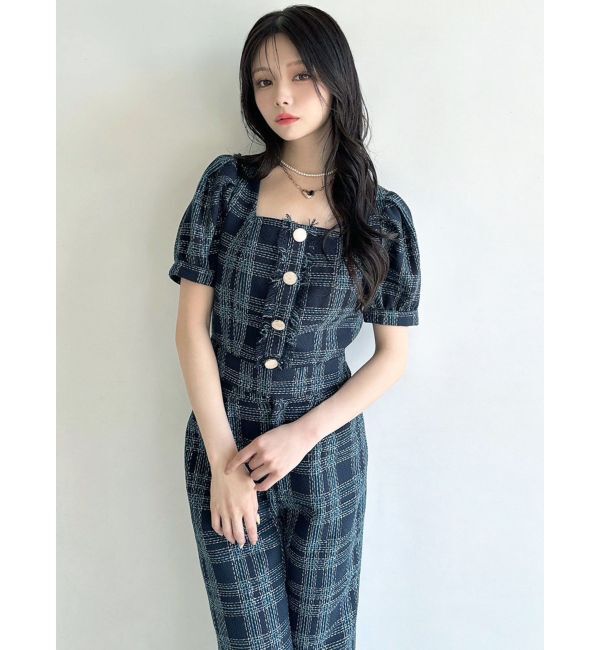 RESEXXY「ツイードコンパクトブラウス【セットアップ着用可能】」|シャツ・ブラウス|