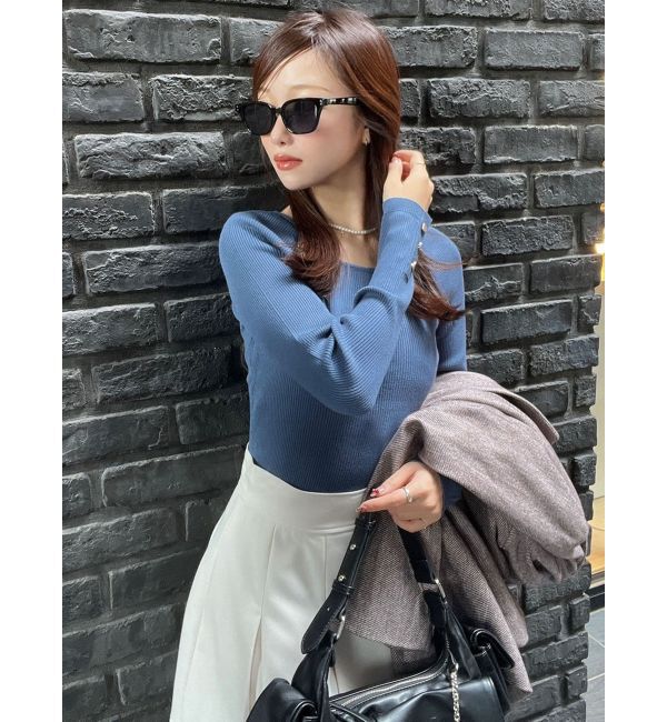 RESEXXY「シンプルデザインニットトップス」|ニット・セーター|