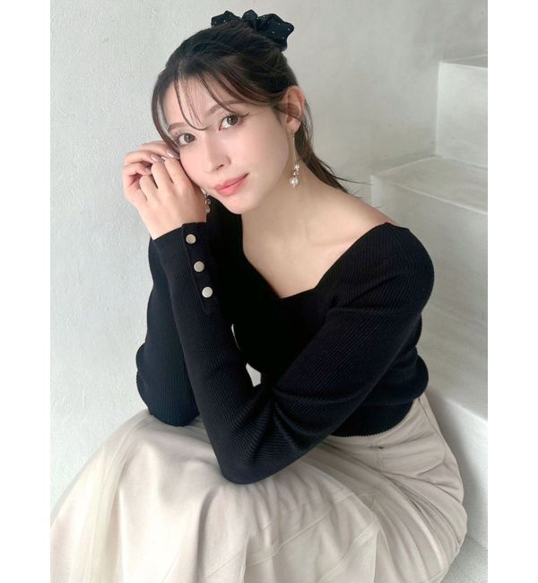 RESEXXY「シンプルデザインニットトップス」|ニット・セーター|