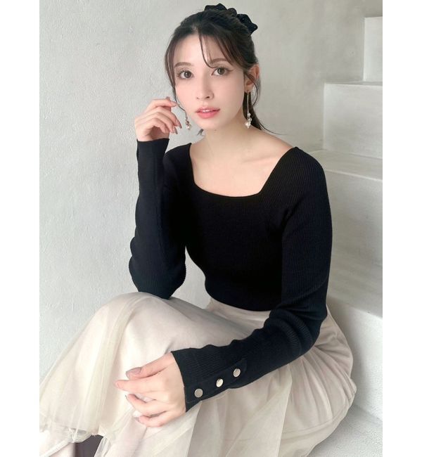 RESEXXY「シンプルデザインニットトップス」|ニット・セーター|