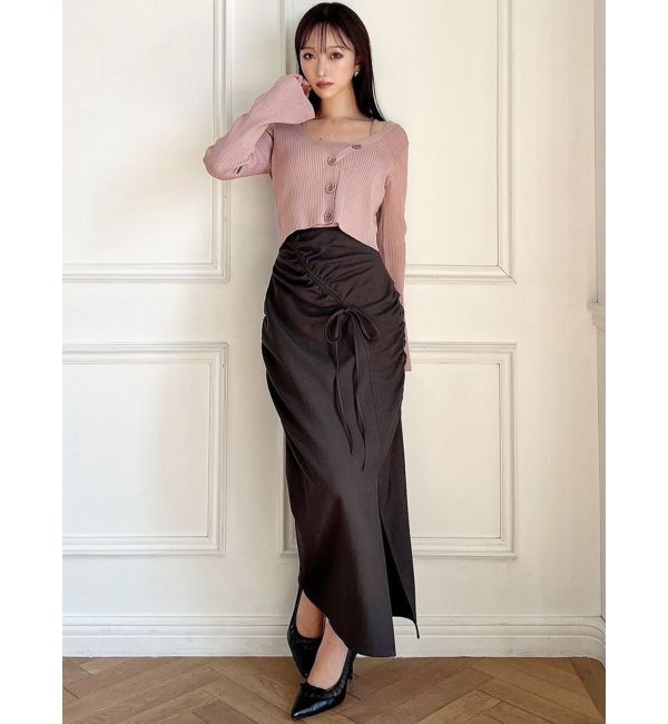 RESEXXY「ギャザーデザインタイトスカート」|スカート|