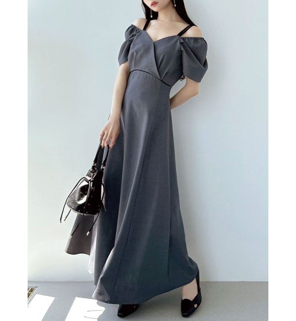 RESEXXY「ダブルストラップフレアワンピース」|ワンピース|