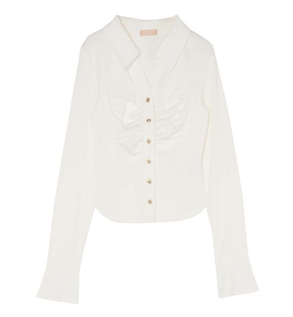 RESEXXY「フロントギャザーリブトップス」|Tシャツ・カットソー|