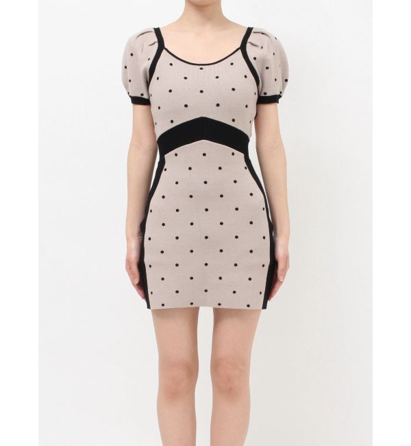 RESEXXY「ドットミニニットタイトワンピース」|ワンピース|