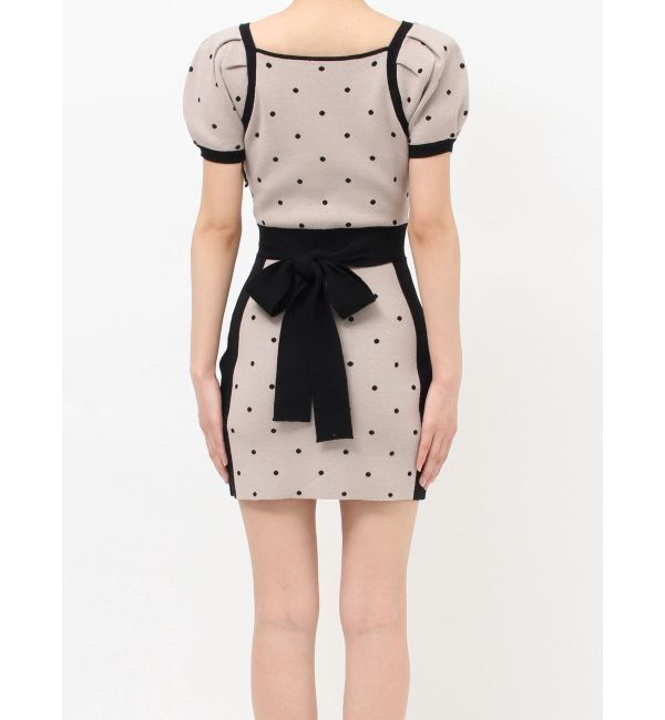 RESEXXY「ドットミニニットタイトワンピース」|ワンピース|