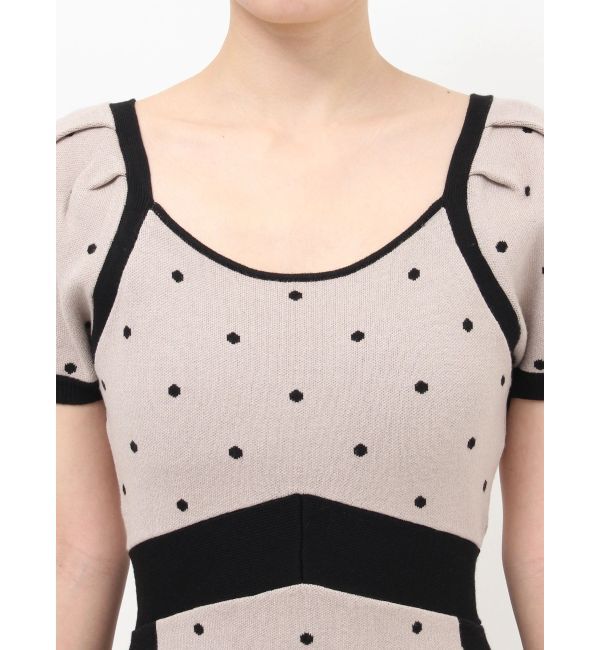 RESEXXY「ドットミニニットタイトワンピース」|ワンピース|