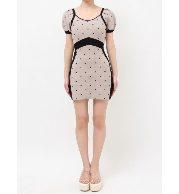 RESEXXY「ドットミニニットタイトワンピース」|ワンピース|